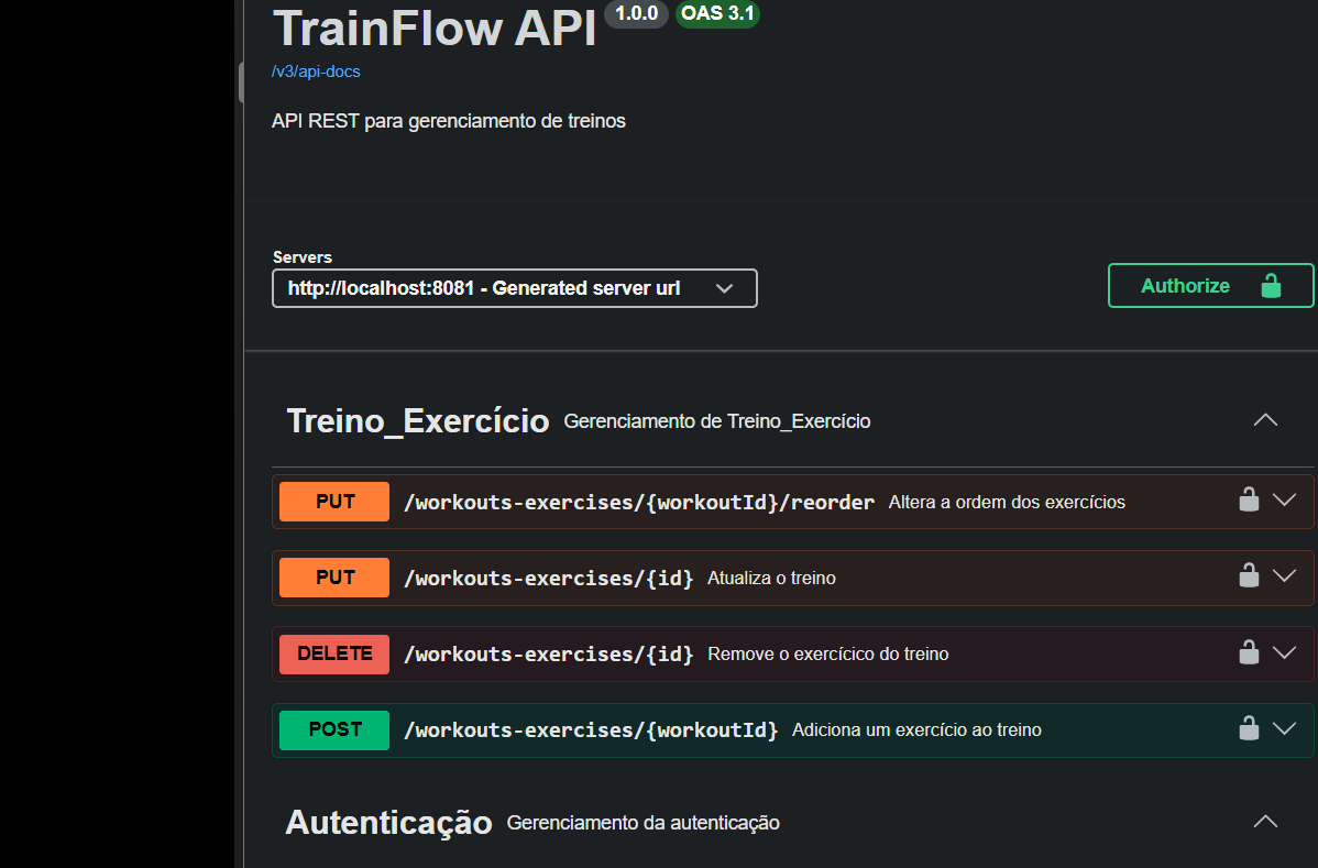 Preview do TrainFlow